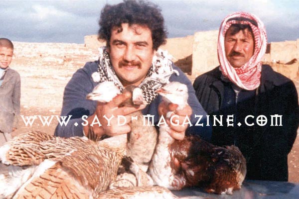 ثلاث طيور حبارى بثلاث طلقات