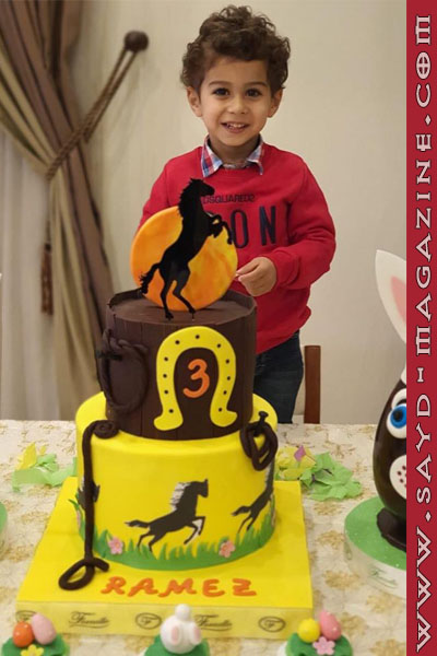 صورة أرشيفية ضمن مقال: الفروسية في الصغر كالنقش في الروح، والعنوان: الفارس الصغير رامز زياد الخازن — مجلة صيد