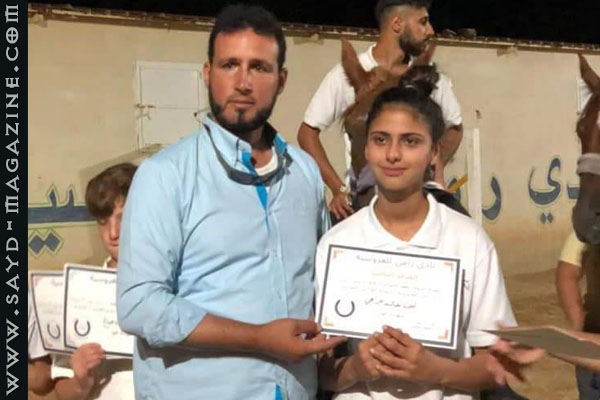 صورة أرشيفية ضمن مقال: لين عراجي بطلة فروسية وحساب — مجلة صيد