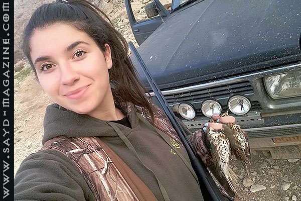 صورة أرشيفية ضمن مقال: الصيادة اللبنانية سارة عقيقي: الصيد هو أن تتبع طريدتك بكل عزم وتحدي.. لا تنتظرها لتأتي إليك بطريقة الخداع — مجلة صيد