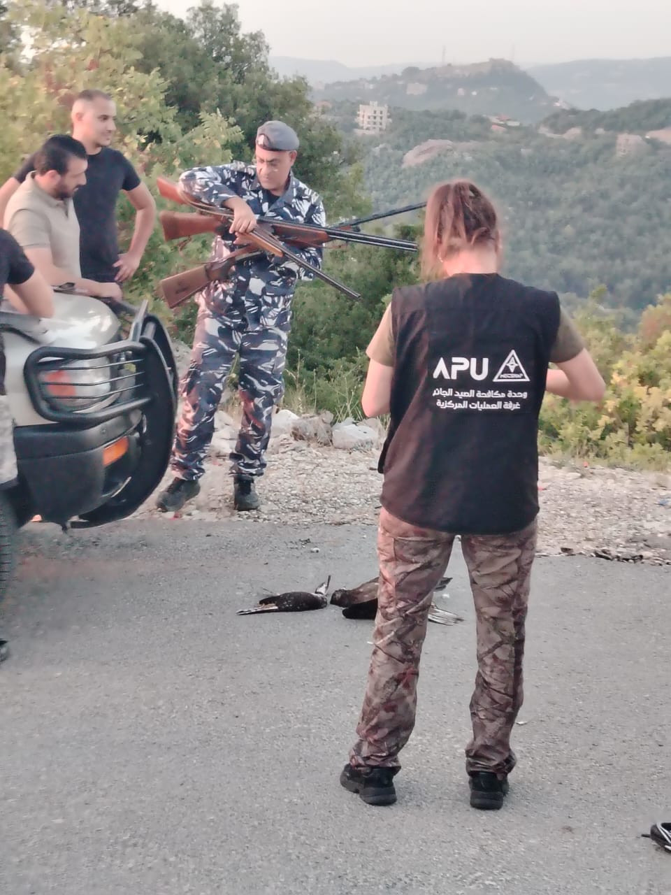 Shireen Bou Rafoul on a joint mission to address hunting violations.