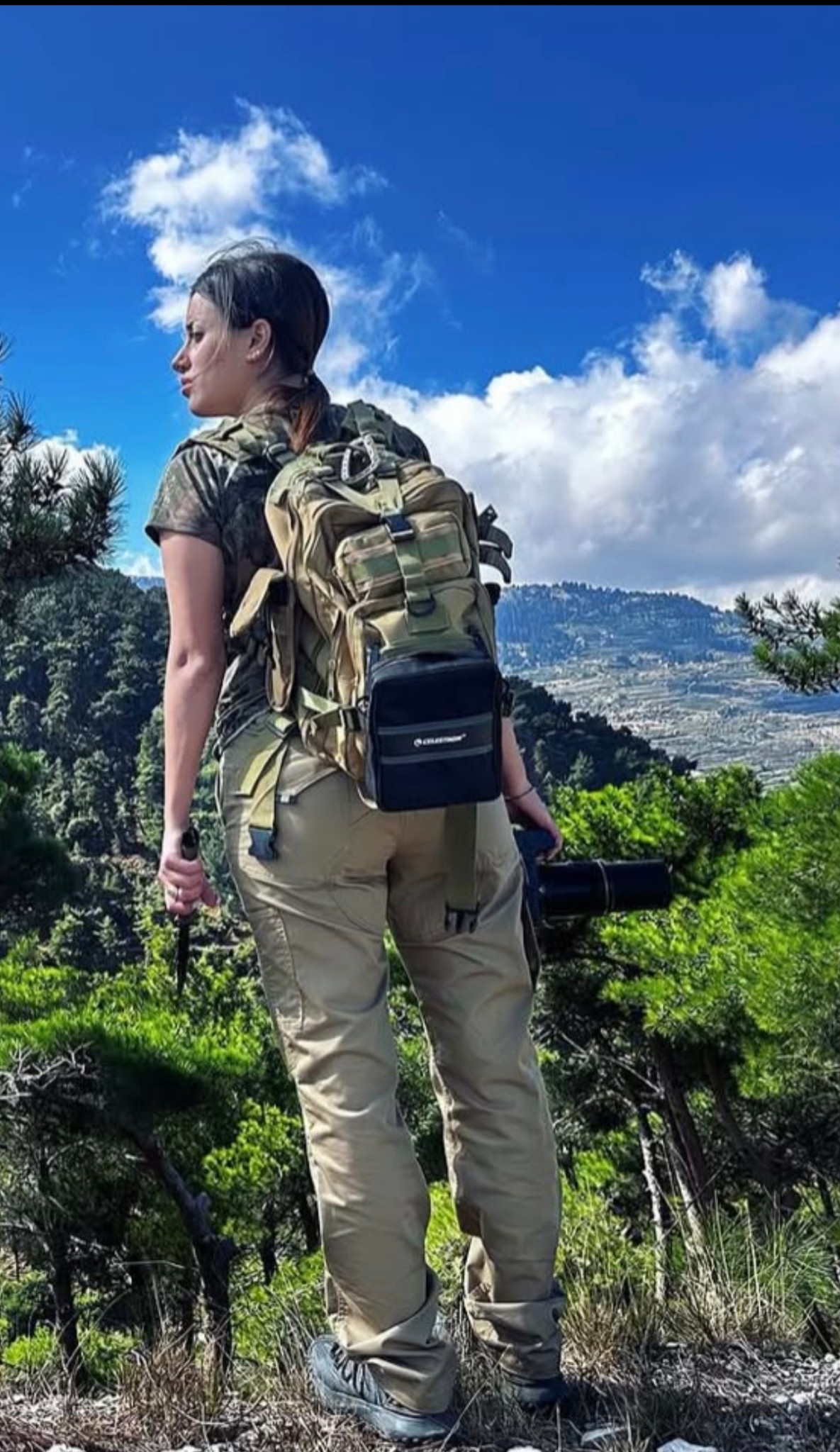 Shireen Bou Rafoul at work in the field.