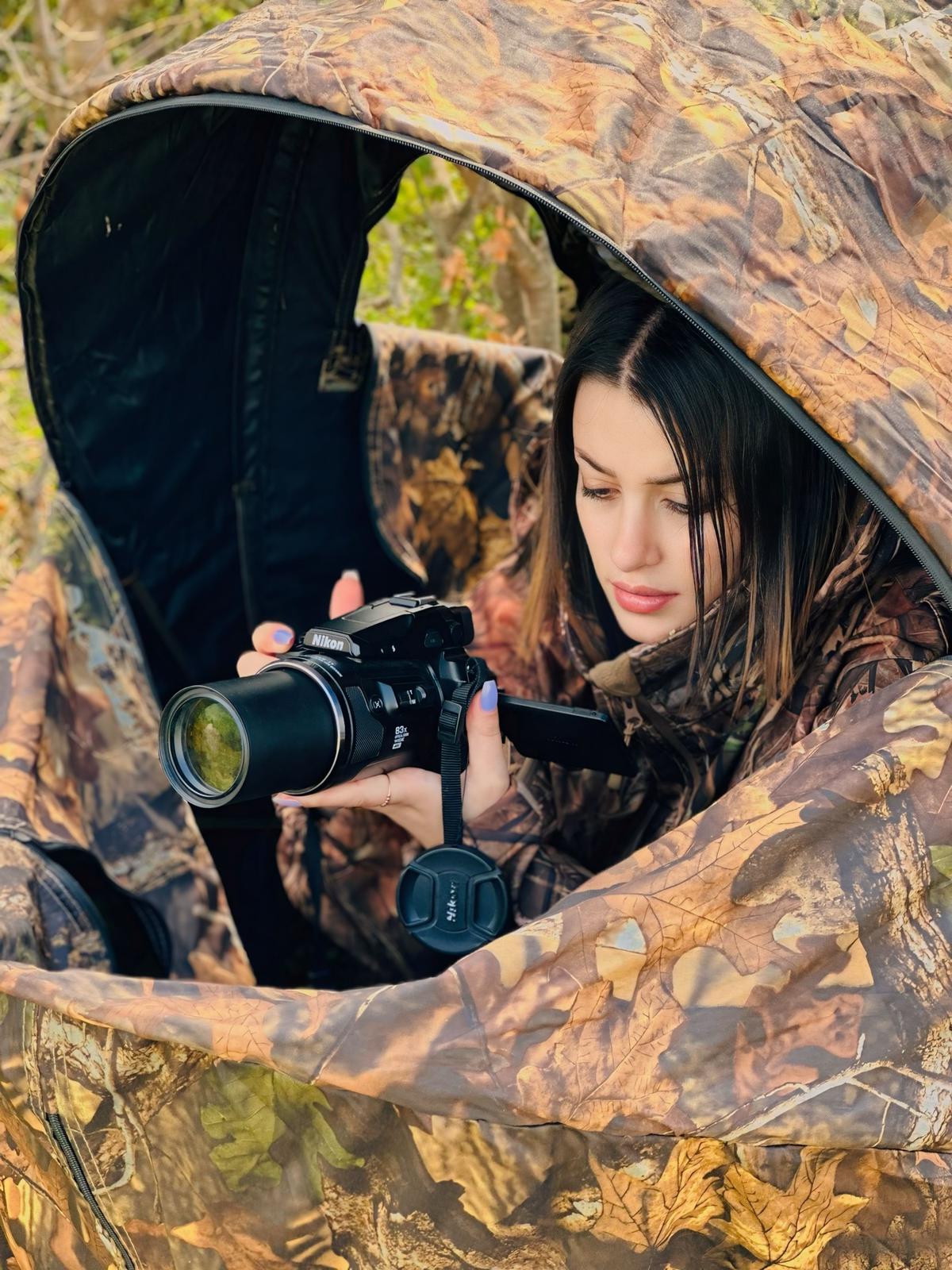 Shireen Bou Rafoul monitoring hunting violations.